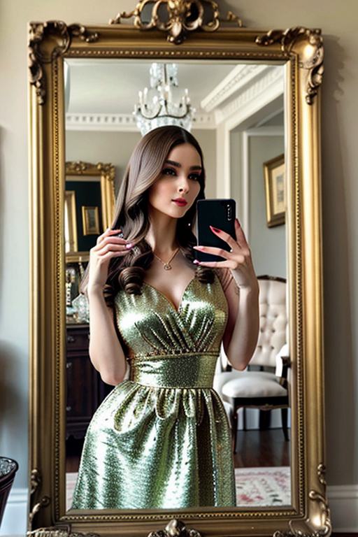 mirror photo pose girl simple